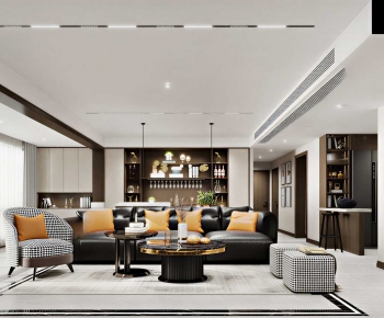 Modern A Living Room-ID:503220662