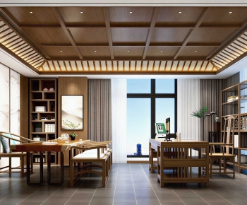 New Chinese Style Teahouse Tea House-ID:131583933