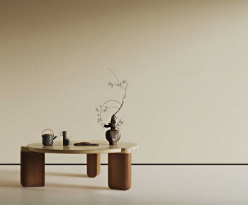 Wabi-sabi Style Coffee Table-ID:350784065