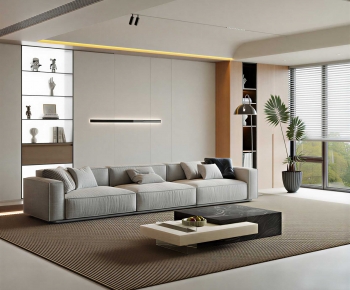 Modern A Living Room-ID:744600066