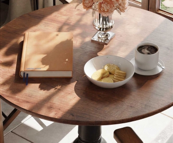 Wabi-sabi Style Dining Table-ID:707722906