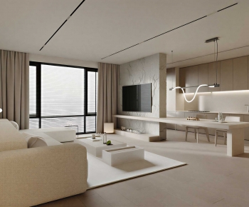 Modern A Living Room-ID:989101897