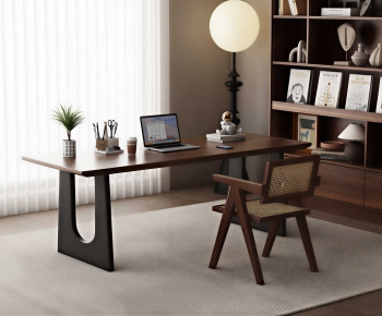 Modern Computer Desk And Chair-ID:583687079