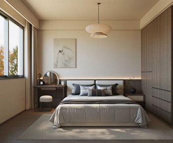 New Chinese Style Bedroom-ID:654950159