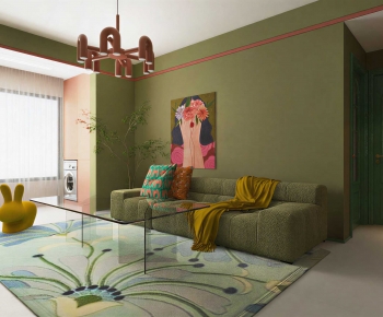 Modern A Living Room-ID:264272932