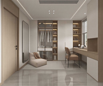 Modern Clothes Storage Area-ID:390893941