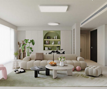 Modern A Living Room-ID:621156936