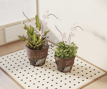 Modern Potted Green Plant-ID:183294067