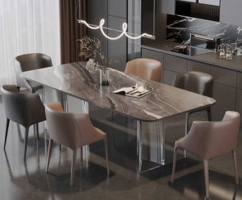 Modern Dining Table And Chairs-ID:676817892