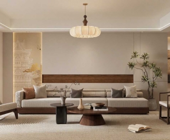 New Chinese Style A Living Room-ID:558746104