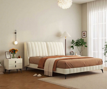 Modern Double Bed-ID:831589941