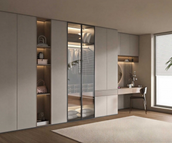 Modern Clothes Storage Area-ID:582391024