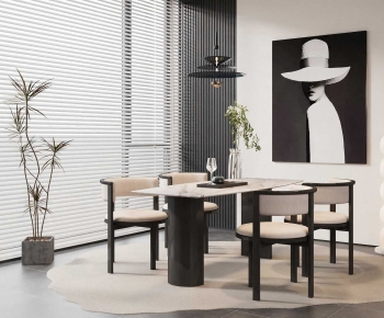 Modern Dining Table And Chairs-ID:849020594