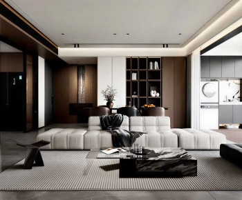 Modern A Living Room-ID:775300034