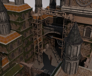 European Style Appearance Of Commercial Building-ID:300419325