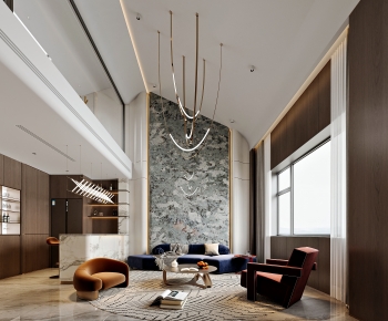 Modern A Living Room-ID:524324896