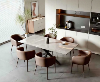 Modern Dining Table And Chairs-ID:434457064