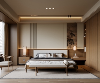 New Chinese Style Bedroom-ID:840301991
