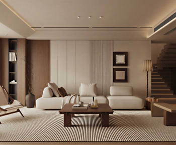 Wabi-sabi Style A Living Room-ID:341949563