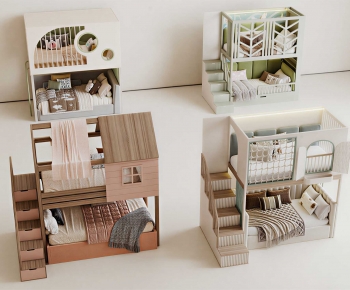 Modern Bunk Bed-ID:339123965