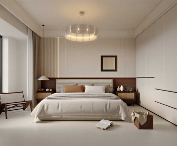 Wabi-sabi Style Bedroom-ID:383248092