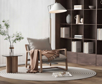 Wabi-sabi Style Lounge Chair-ID:934714083