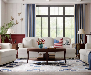 American Style Sofa Combination-ID:554972892