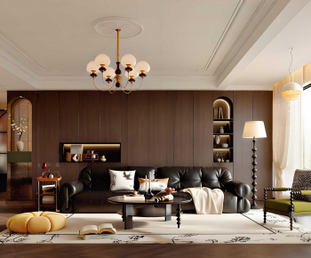 French Style A Living Room-ID:501874924