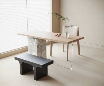 Modern Computer Desk And Chair-ID:837632891