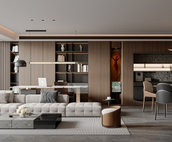 Modern A Living Room-ID:287056927