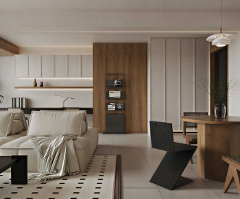 Wabi-sabi Style A Living Room-ID:283073907