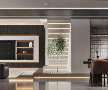 Modern A Living Room-ID:991370757