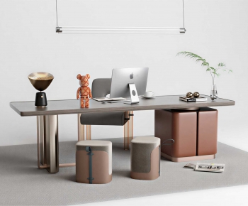 Modern Office Desk And Chair-ID:535419947