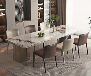 Modern Dining Table And Chairs-ID:979609017