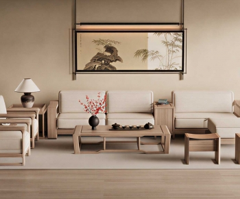 New Chinese Style Sofa Combination-ID:799810892