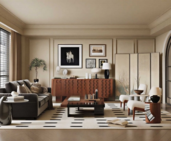 Modern A Living Room-ID:930872926