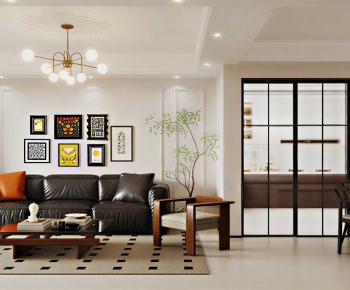 Modern A Living Room-ID:985702998