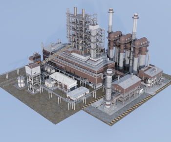 Modern Industrial Building-ID:851166968
