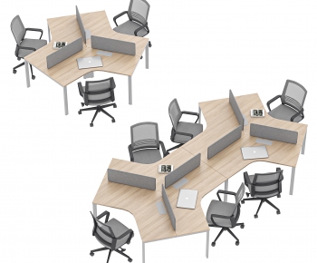 Modern Office Desk And Chair-ID:237119916