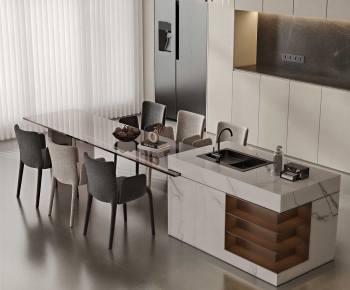 Modern Dining Table And Chairs-ID:738185889