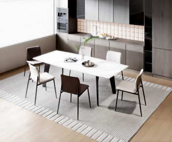 Modern Dining Table And Chairs-ID:348227024