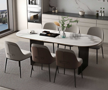 Modern Dining Table And Chairs-ID:195657975