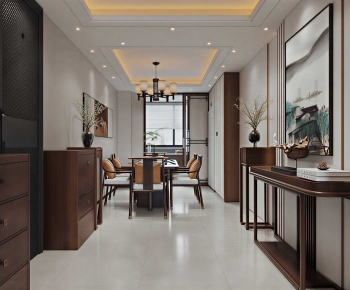 New Chinese Style Dining Room-ID:992628109