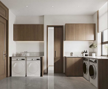 New Chinese Style Balcony Laundry Room-ID:761128905