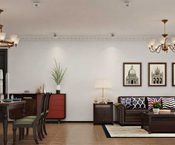 American Style A Living Room-ID:695560935