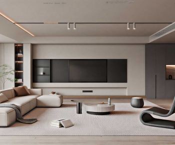 Modern A Living Room-ID:681359051