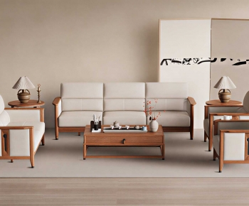 New Chinese Style Sofa Combination-ID:579427966