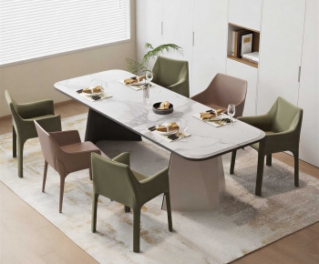 Modern Dining Table And Chairs-ID:819801094