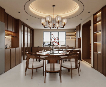 New Chinese Style Dining Room-ID:179673917