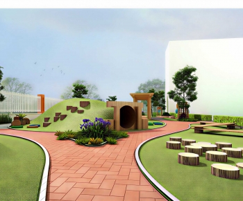 Modern Park Landscape-ID:667577984